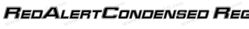 RedAlertCondensed Regular字体转换